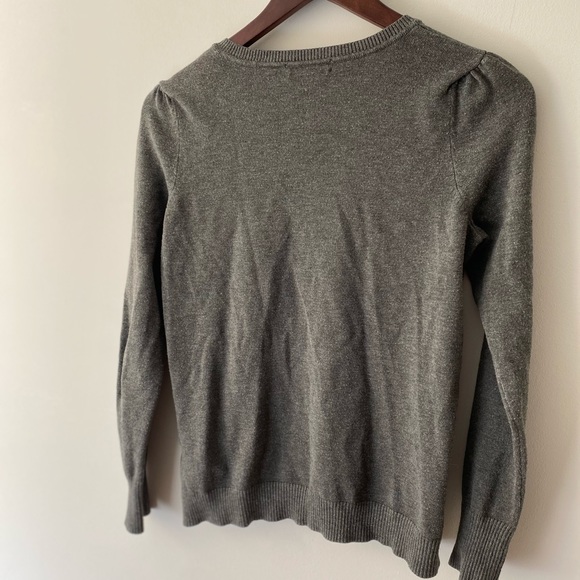 3/$25 Spense light weight button up grey cardigan Small - Picture 5 of 5